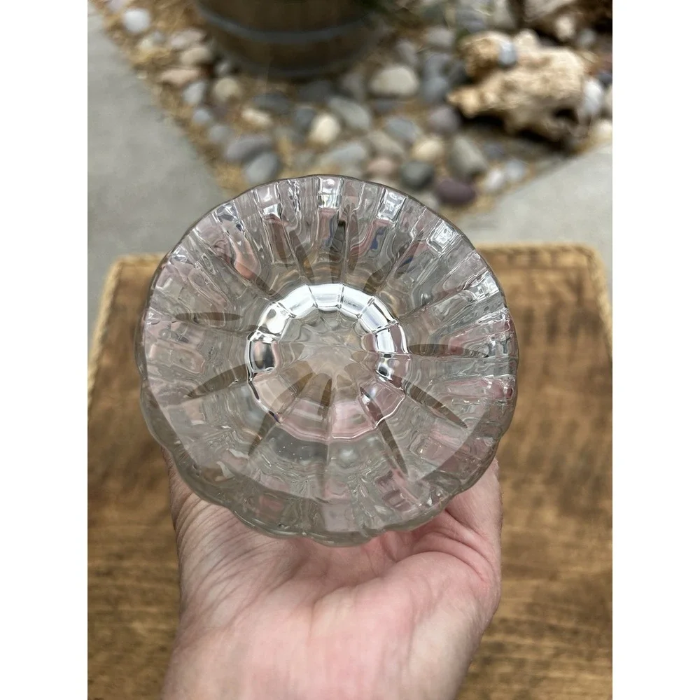 Vintage Cut Crystal Vase 9